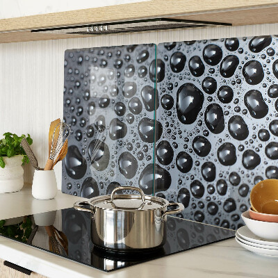 Glas schneidebrett Wassertropfen auf Glas