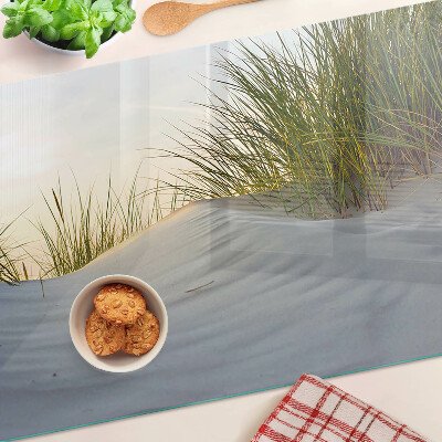 Schneidebrett mit Motiv grünes Gras vor dem Himmel