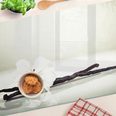 Schneidebrett glas Eine Blume an einem Zweig