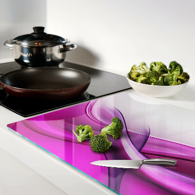 Glas schneidebrett Wellen in Rosatönen