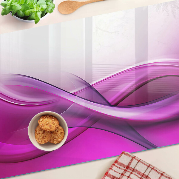 Glas schneidebrett Wellen in Rosatönen