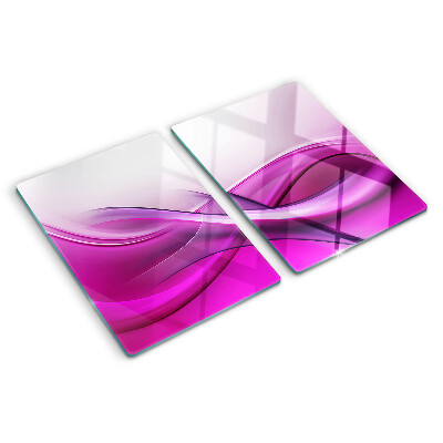 Glas schneidebrett Wellen in Rosatönen