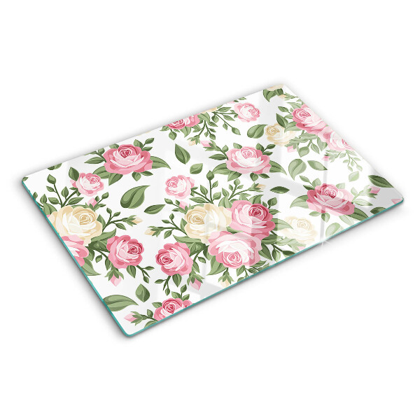 Schneidebrett Rosenmuster