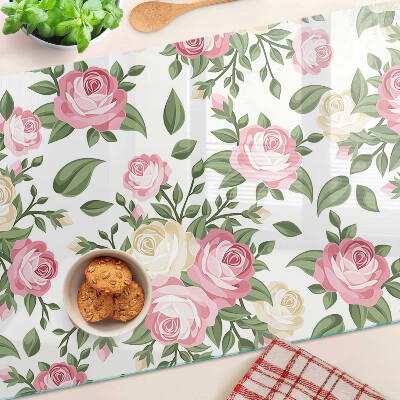 Schneidebrett Rosenmuster