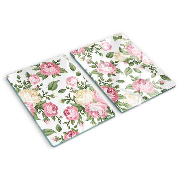Schneidebrett Rosenmuster