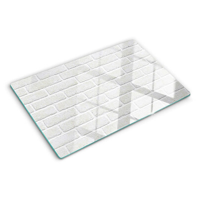 Schneidebrett glas Ziegelmauer