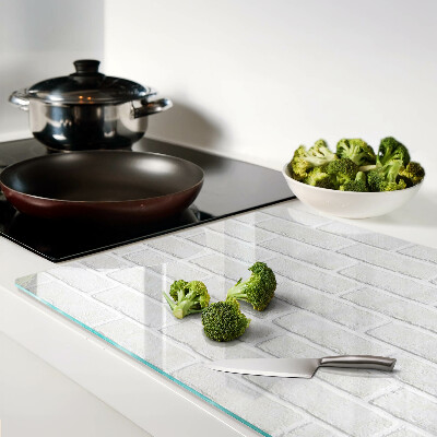 Schneidebrett glas Ziegelmauer