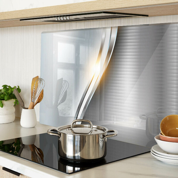 Glas Schneidebrett mit abstraktem Linienmuster