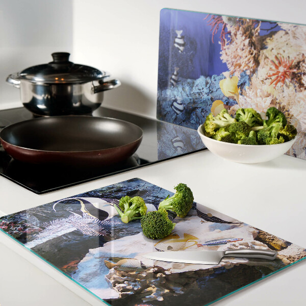 Schneidebrett Unterwasserwelt mit Fischen