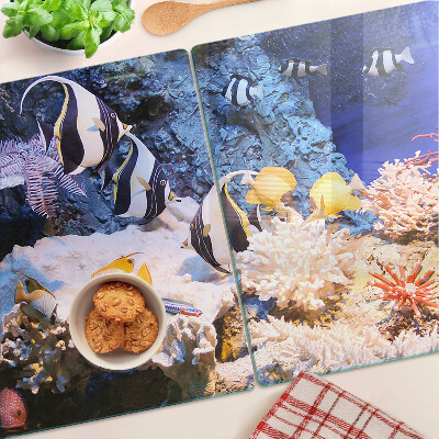 Schneidebrett Unterwasserwelt mit Fischen