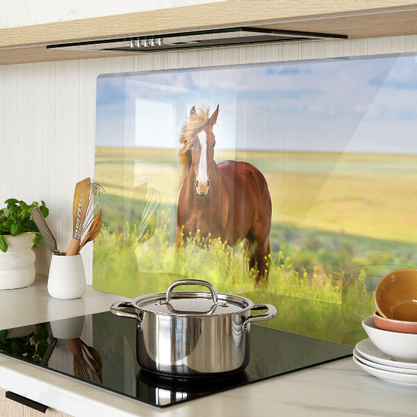 Schneidebrett Ein Pferd auf der Wiese