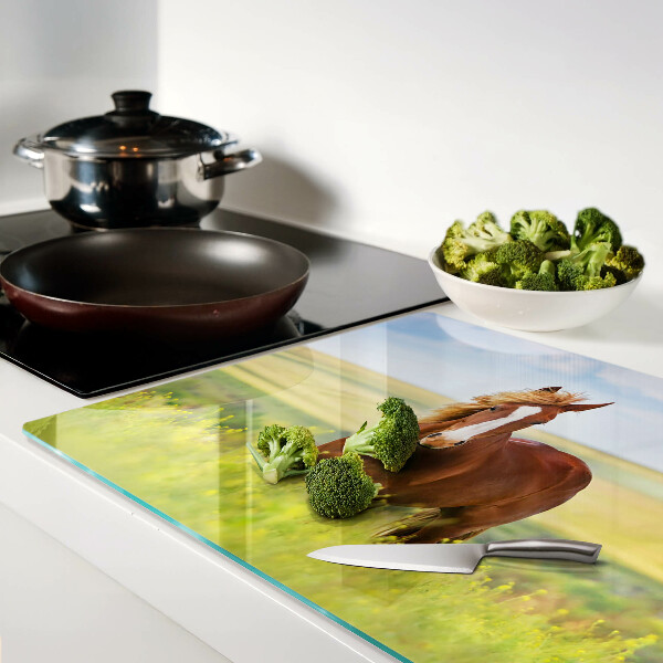 Schneidebrett Ein Pferd auf der Wiese