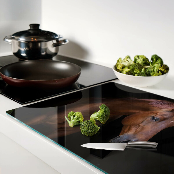 Schneidebrett Porträt eines Pferdes