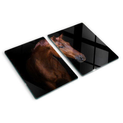 Schneidebrett Porträt eines Pferdes