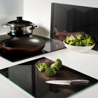 Schneidebrett mit Porträt eines Pferdes