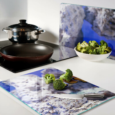 Schneidebrett Clownfische zwischen den Felsen