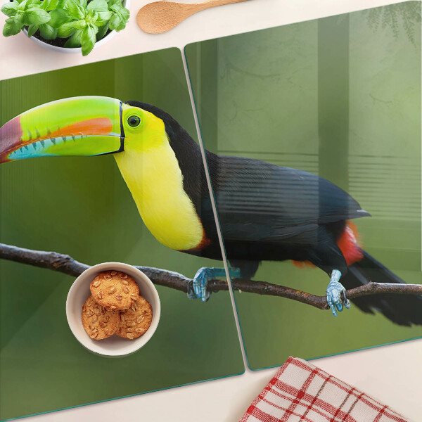 Schneidebrett Tukan auf einem Ast