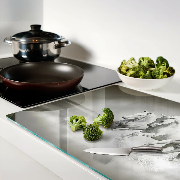 Schneidebrett glas Pferde im Wasser