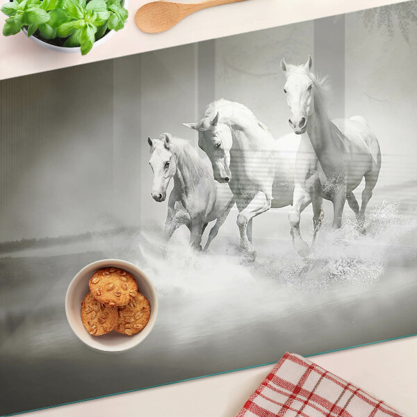 Schneidebrett Glas mit Motiv 