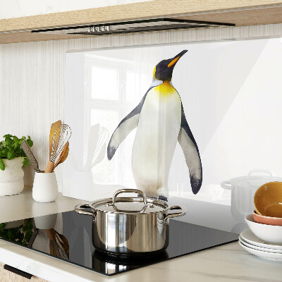 Schneidebrett glas Pinguin auf dem Eis