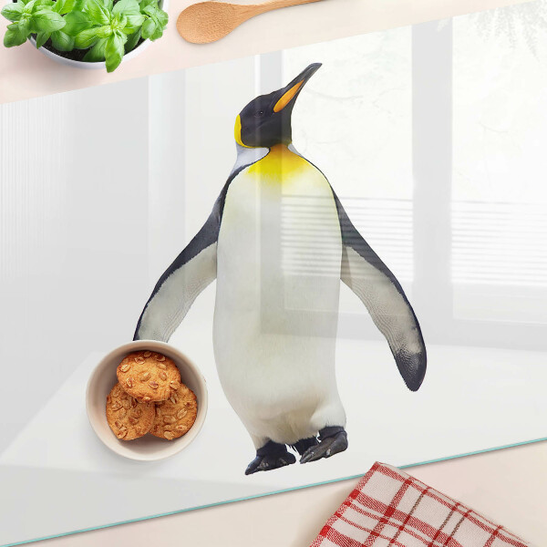Schneidebrett glas Pinguin auf dem Eis