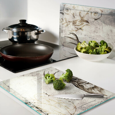 Glas schneidebrett Hirsch mit Geweih