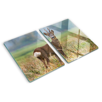 Schneidebrett glas Reh in seinem natürlichen Lebensraum