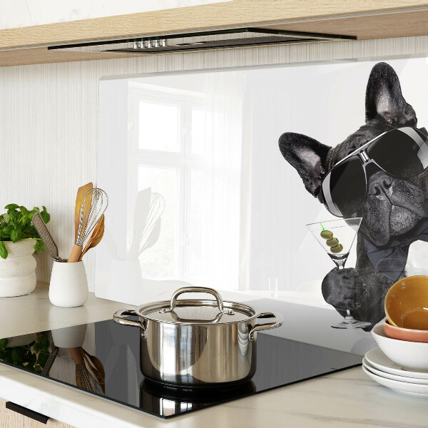 Schneidebrett mit Aufdruck eines Hundes mit Sonnenbrille