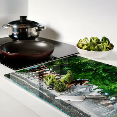 Glas schneidebrett Galoppierende Pferde in der Natur