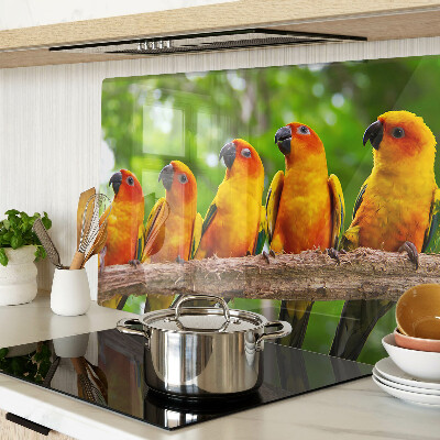 Schneidebrett Papageien auf einem Ast