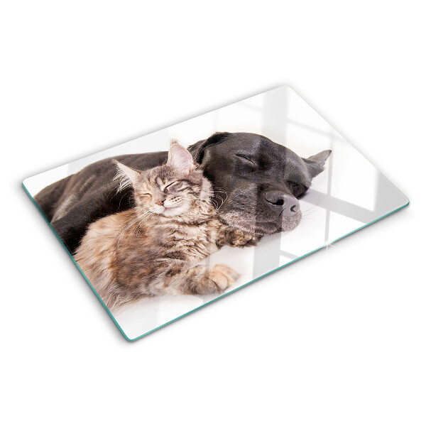 Schneidebrett Glas mit Motiv