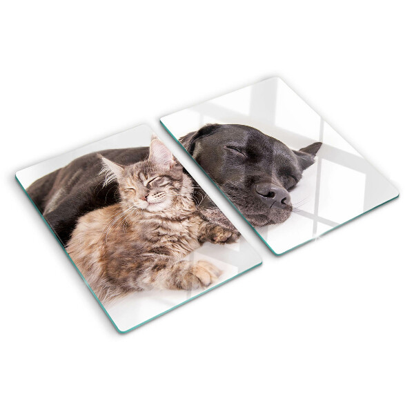 Schneidebrett Glas mit Motiv