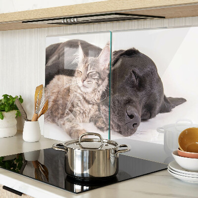 Schneidebrett Glas mit Motiv