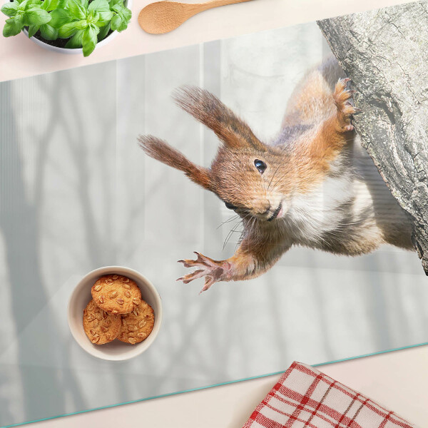 Schneidebrett Eichhörnchen auf einem Ast