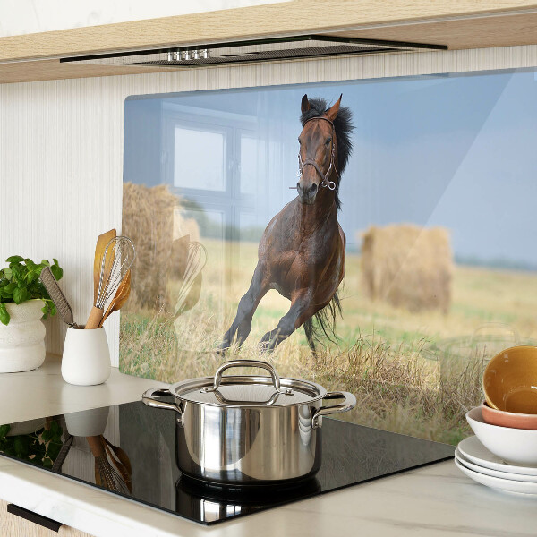 Schneidebrett Ein Pferd auf der Wiese