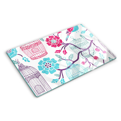 Schneidebrett Vogel- und Blumenkäfige