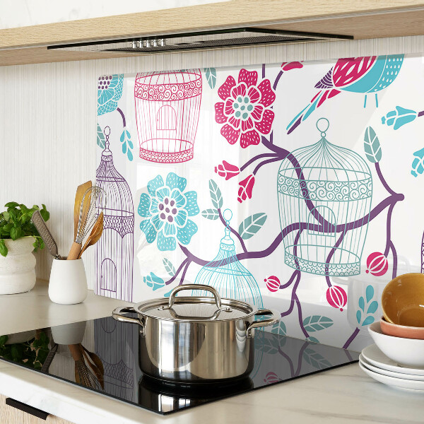 Schneidebrett Vogel- und Blumenkäfige