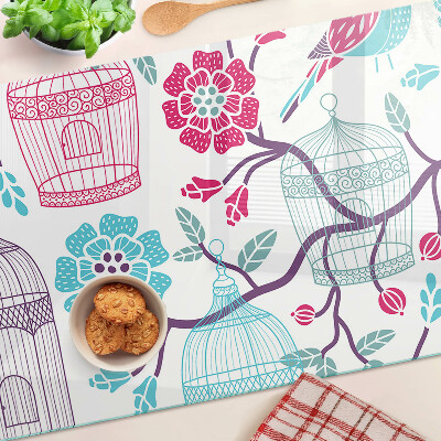 Schneidebrett Vogel- und Blumenkäfige