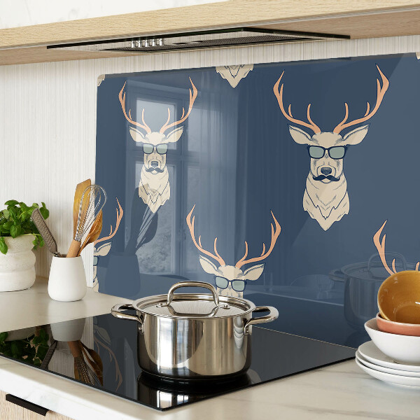 Schneidebrett mit Rentier-Motiv und Sonnenbrille