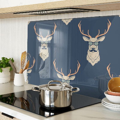 Schneidebrett mit Rentier-Motiv und Sonnenbrille