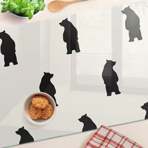 Schneidebrett Silhouetten von Bären