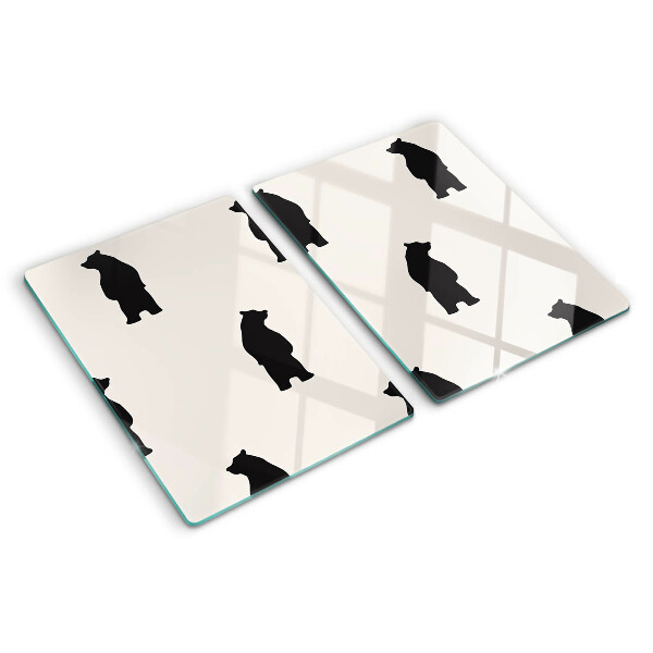 Schneidebrett Silhouetten von Bären