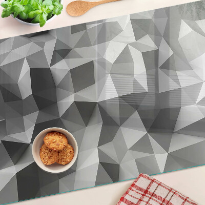 Glas Schneidebrett mit abstraktem geometrischem Muster