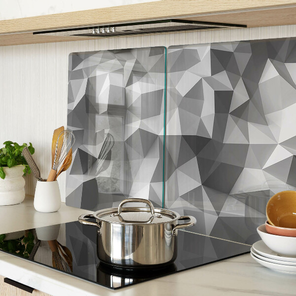 Glas Schneidebrett mit abstraktem geometrischem Muster