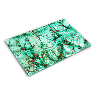 Schneidebrett Marmor in Grüntönen