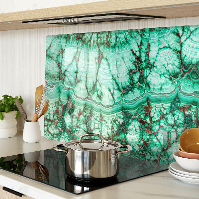 Schneidebrett mit Marmoroptik in Grüntönen