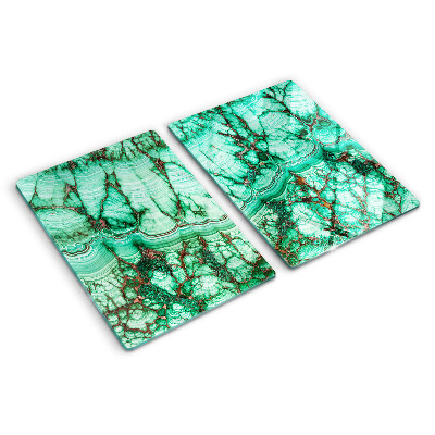 Schneidebrett Marmor in Grüntönen