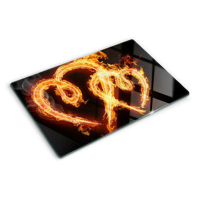 Schneidebrett Brennendes Herz