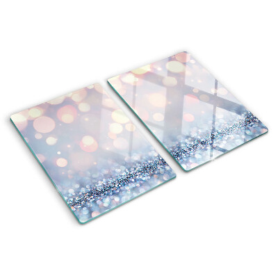 Glas schneidebrett Funkelnde Lichter mit Diamantakzent