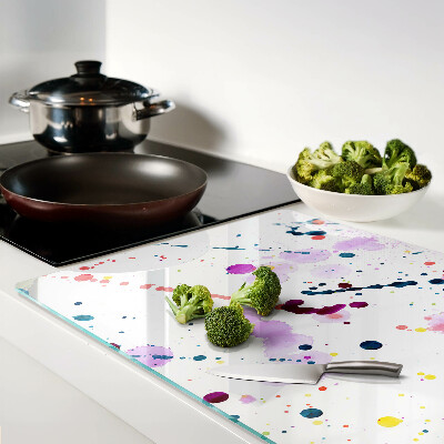 Schneidebrett Abstrakte Farbspritzer